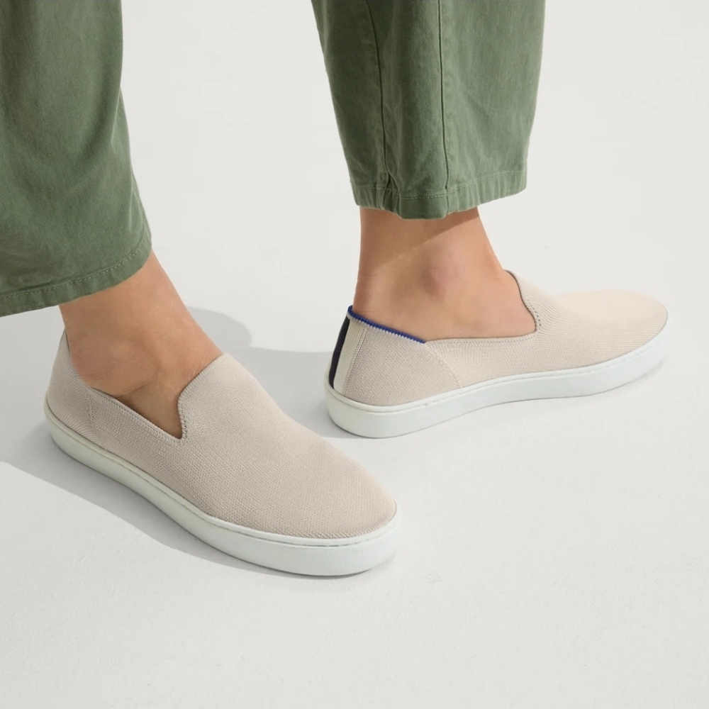 Rothy's Cream Slip-On Sneakers